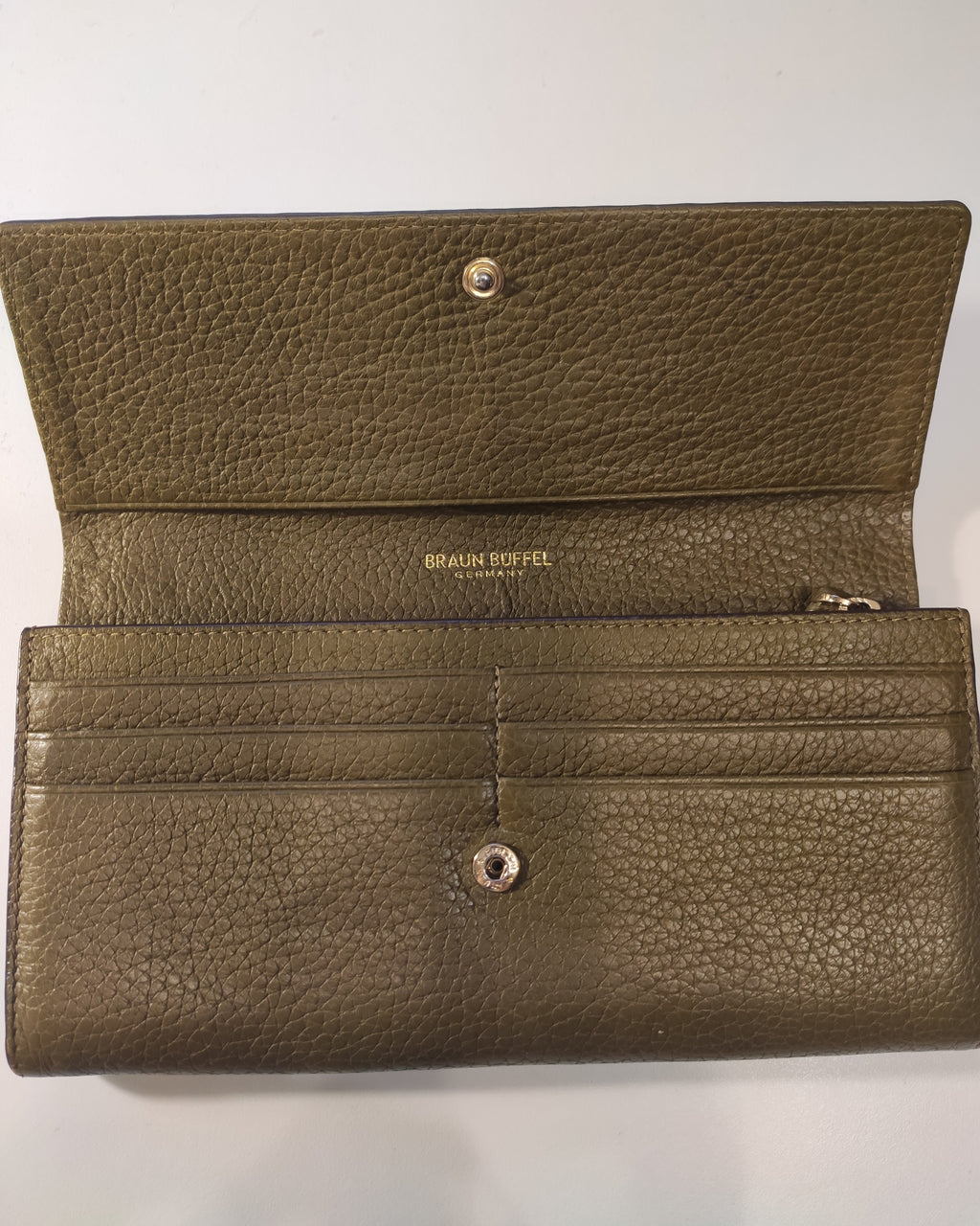 Braun Büffel roheline nahast rahakott