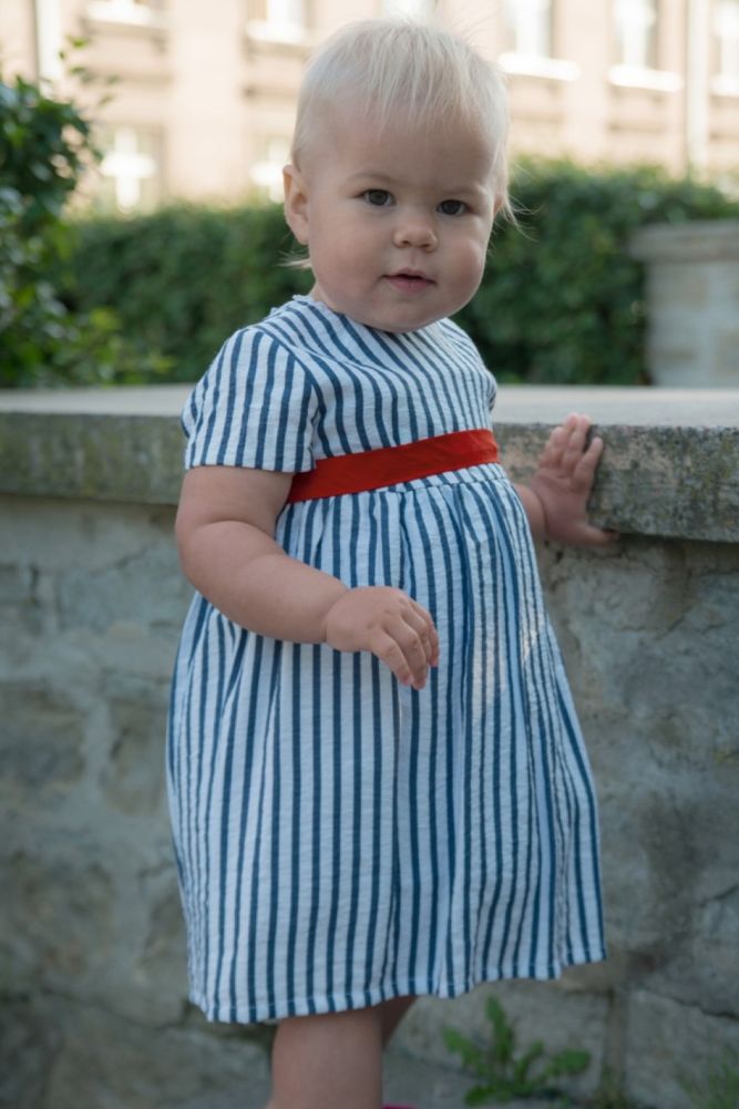 Striped children's dress
