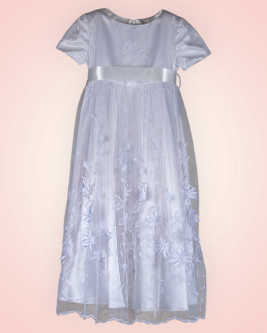 White lace girls' dress