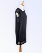 Crocker Apparel black chiffon tunic