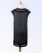 Crocker Apparel black chiffon tunic