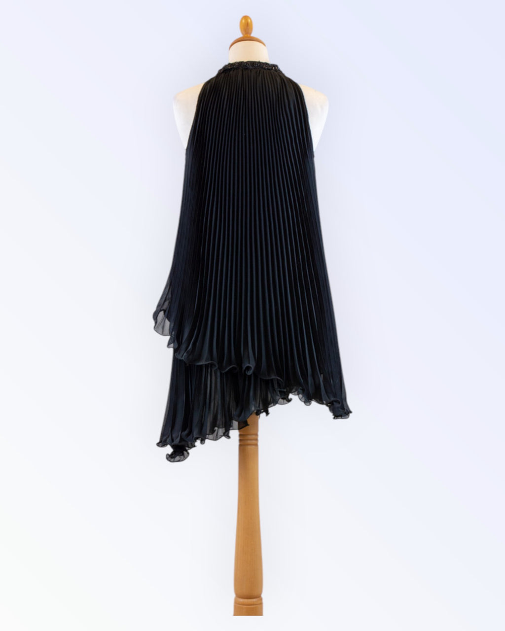Pleated mini dress