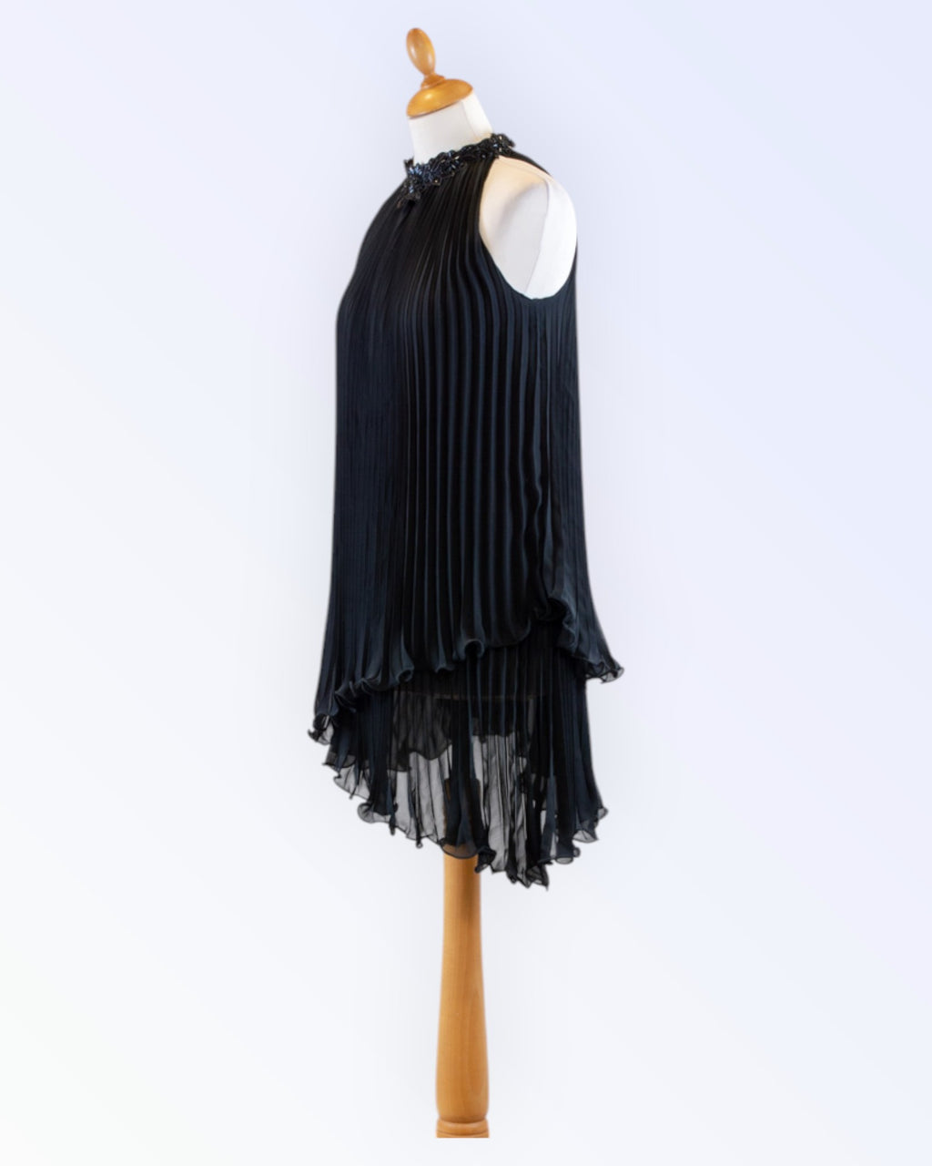 Pleated mini dress