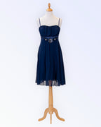 Rinascimento navy blue party dress