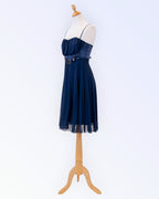 Rinascimento navy blue party dress