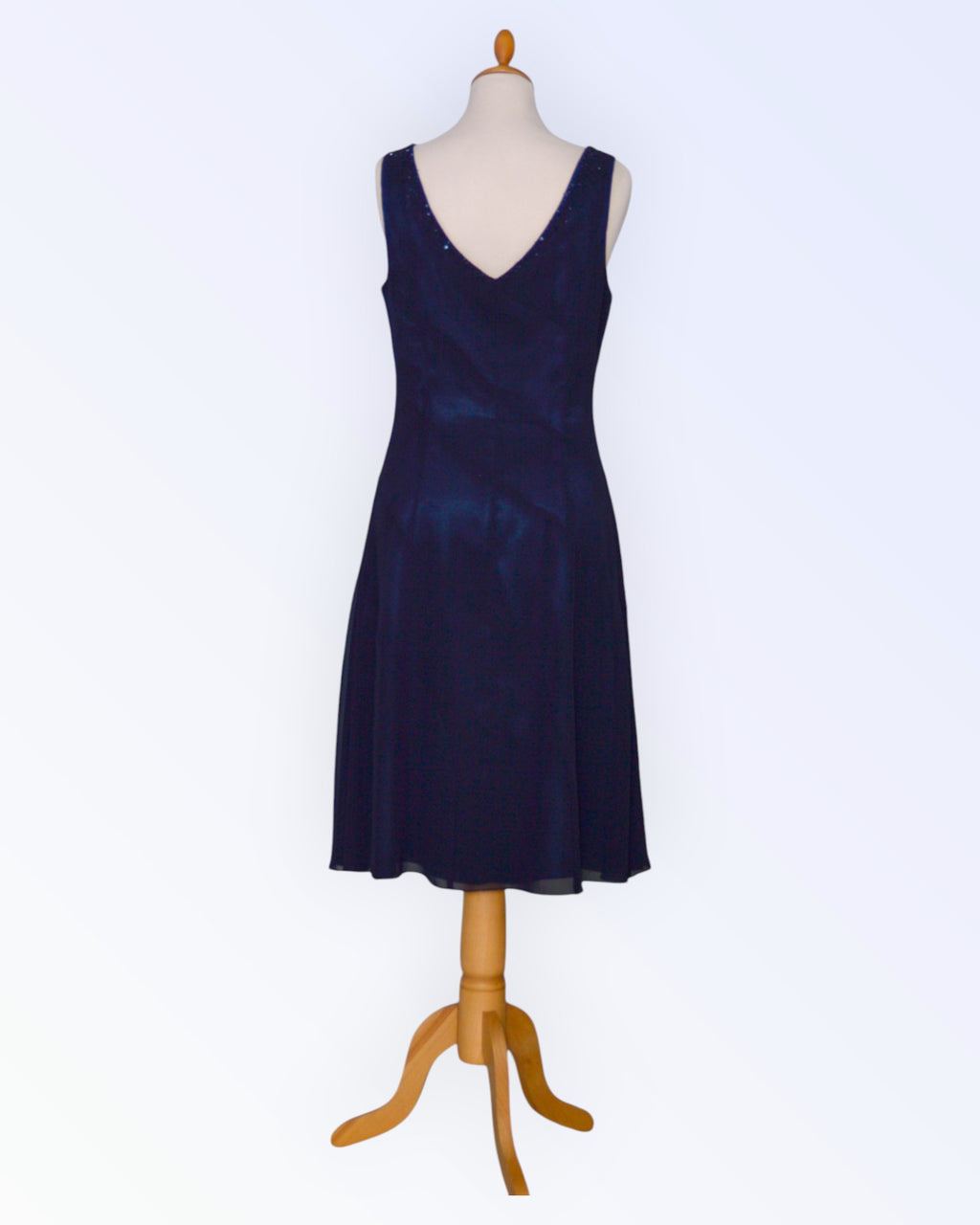 Asable navy blue chiffon dress