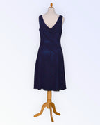 Asable navy blue chiffon dress