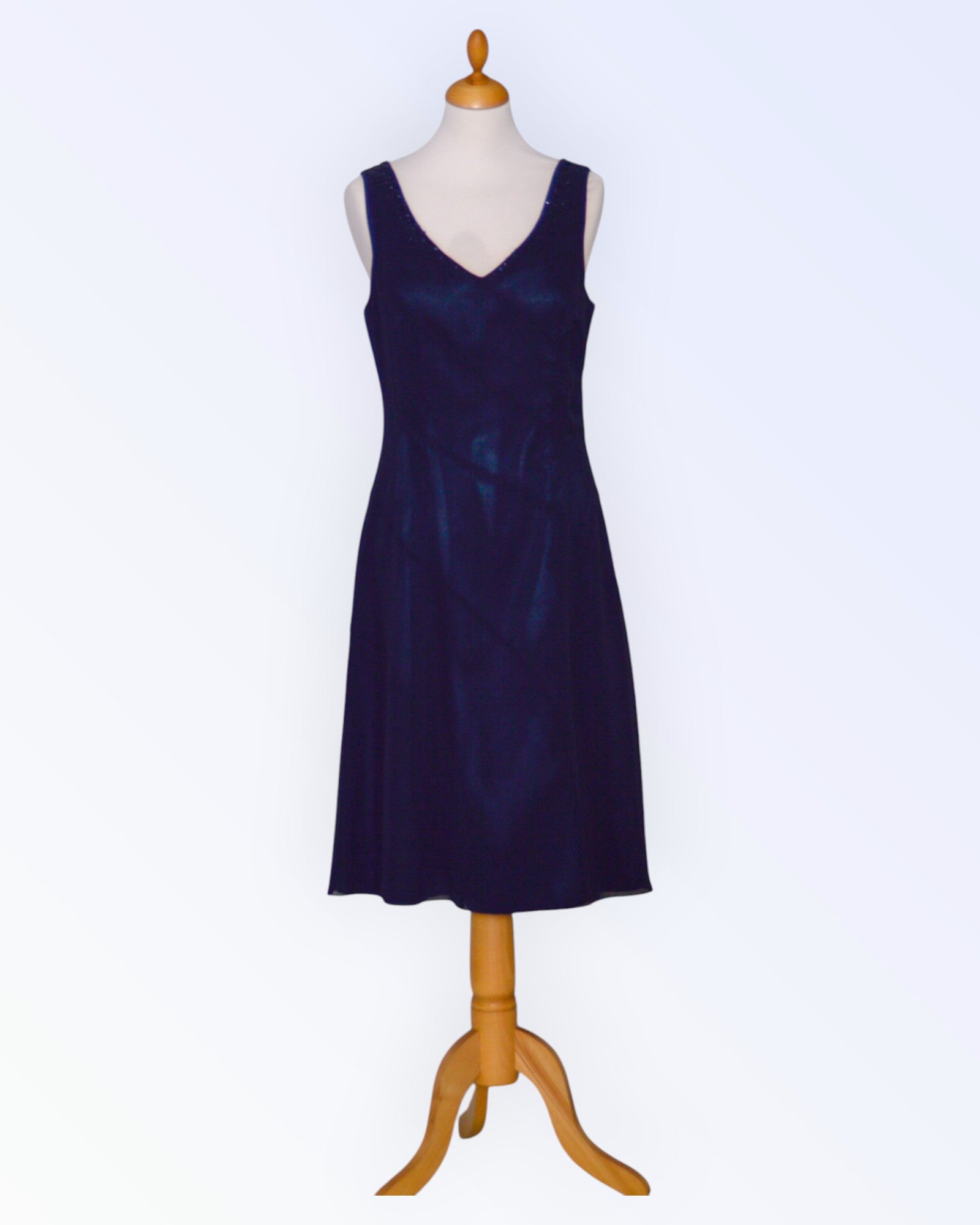 Asable navy blue chiffon dress