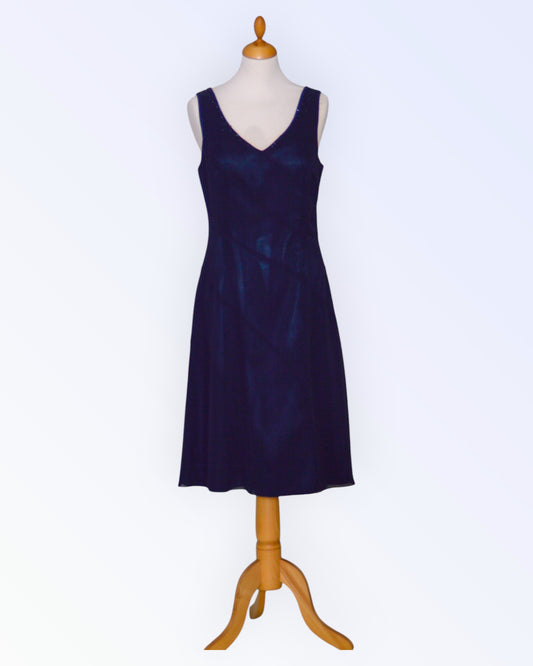 Asable navy blue chiffon dress