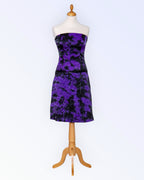 Satiini organza cocktailmekko