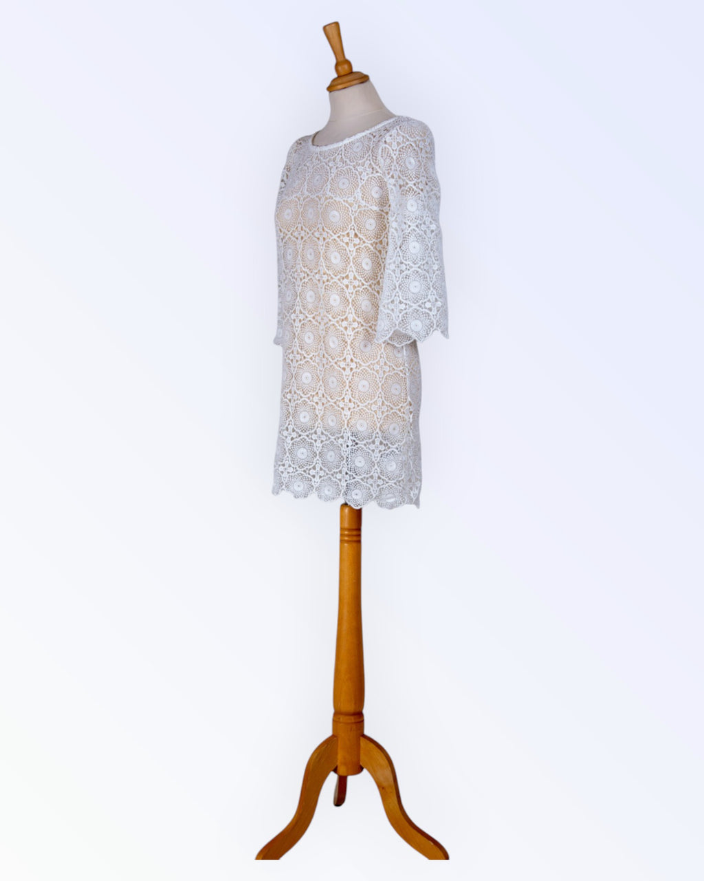 H&M valkoinen pitsitunika