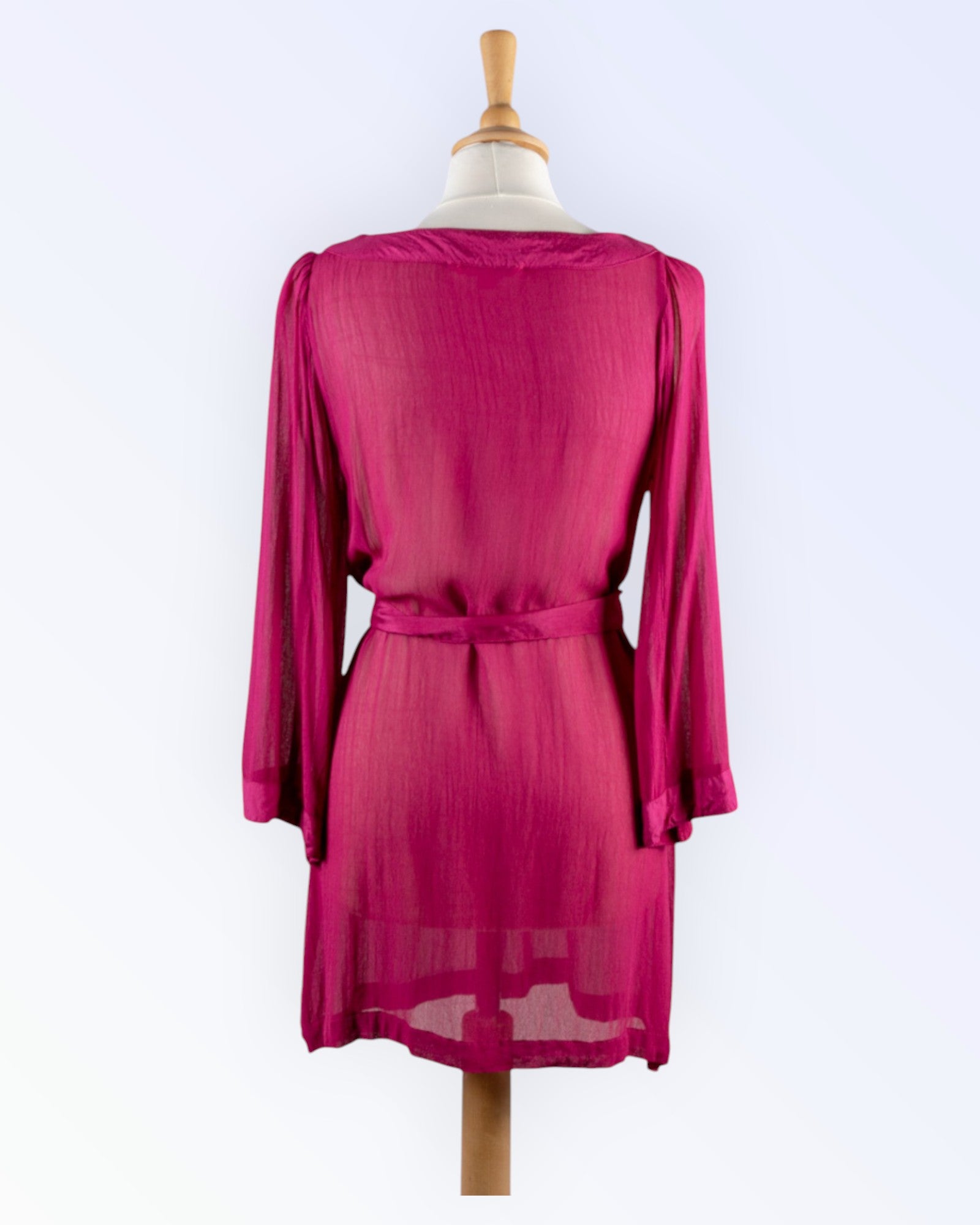 Indiska vadelmanpunainen tunika