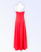 Alexia red chiffon dress