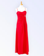 Alexia red chiffon dress