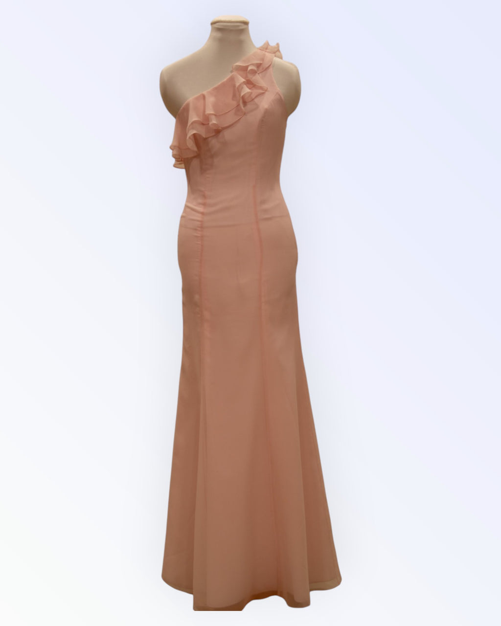 Alexia light pink chiffon dress