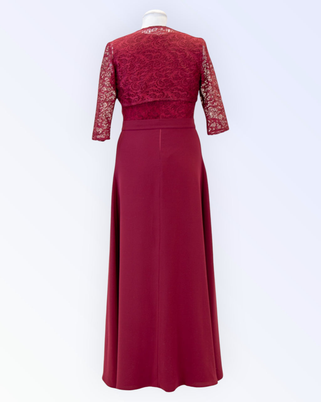 Burgundy long formal dress