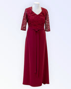 Burgundy long formal dress