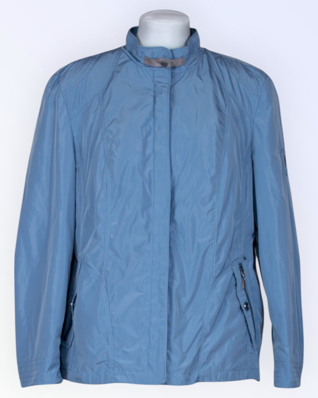 Barbara Lebek light blue waterproof sporty jacket
