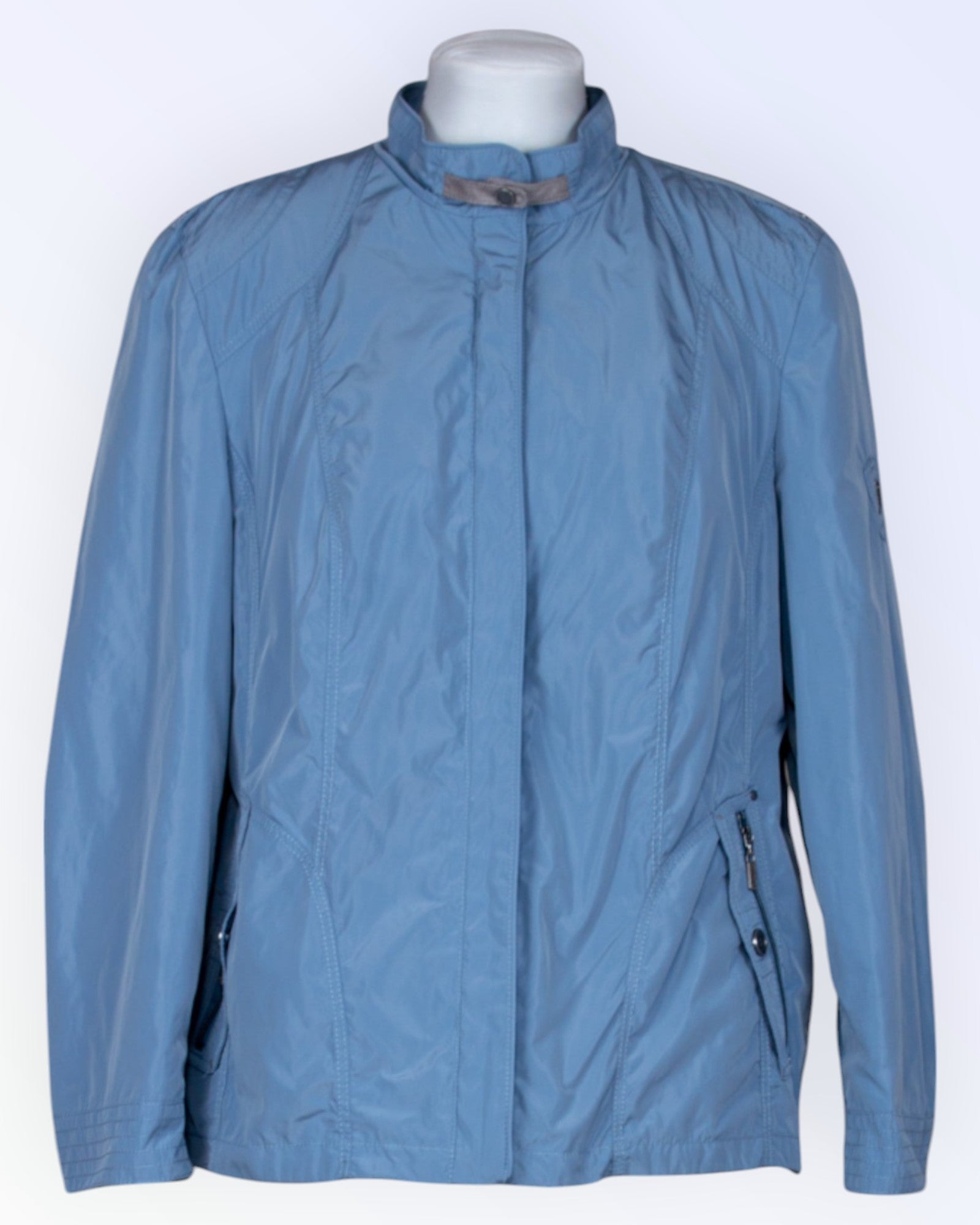 Barbara Lebek light blue waterproof sporty jacket