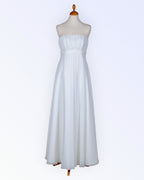 Off-white empire-style chiffon dress