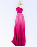Pinkki organza juhlamekko