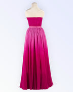 Pinkki organza juhlamekko