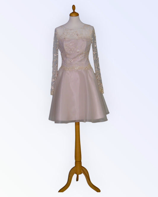 Powder pink party dress
