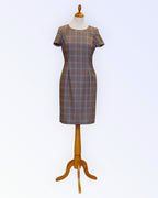 Checked wool dress