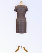 Checked wool dress