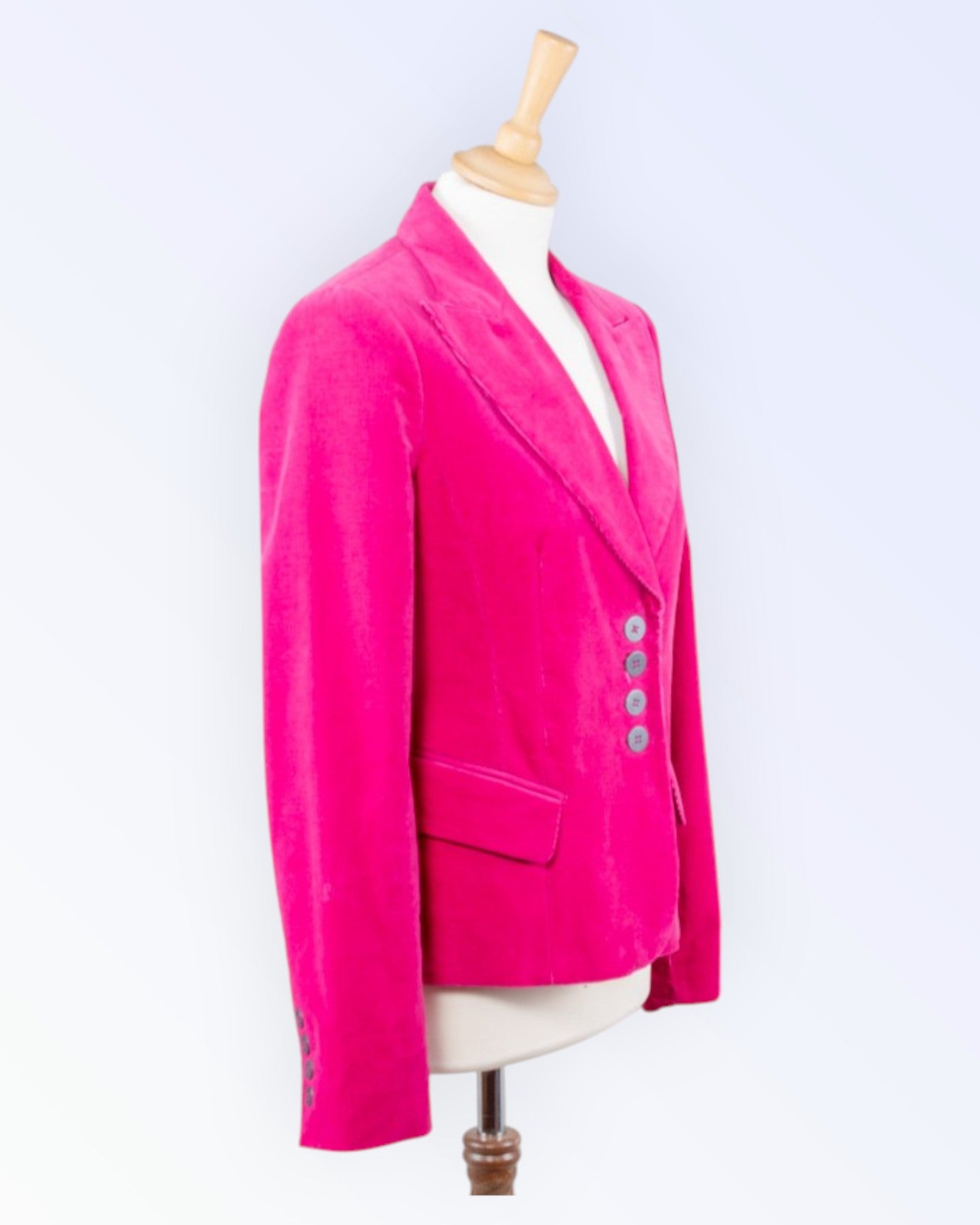 Raspberry Collection raspberry corduroy blazer jacket