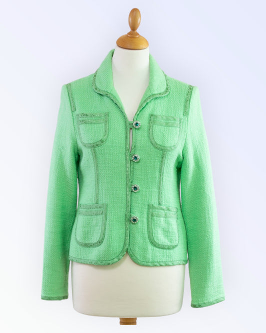 TCM vintage-tyylinen vihreä takki