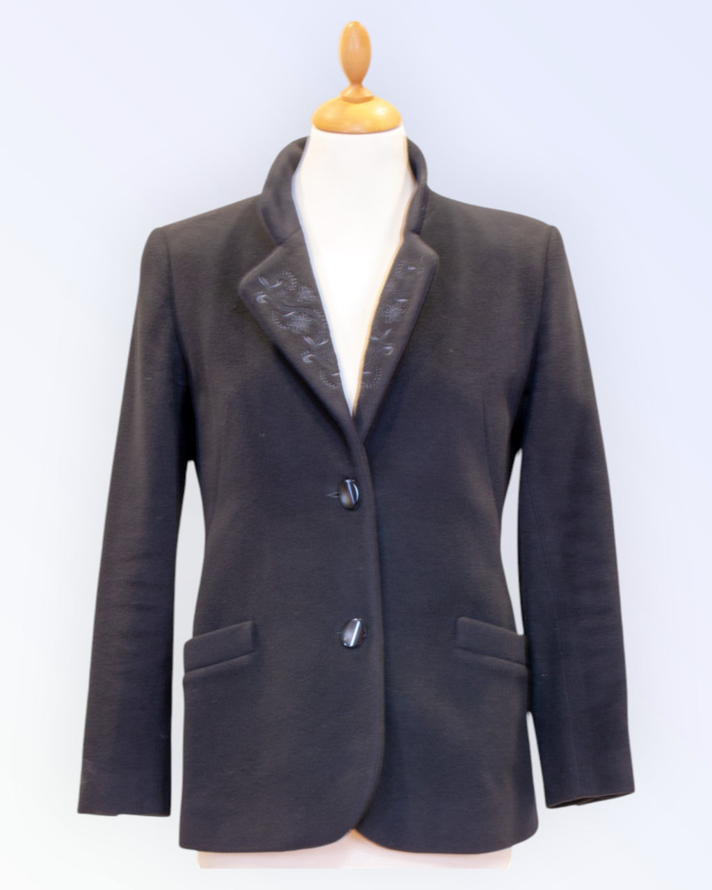 Navy blue wool jacket