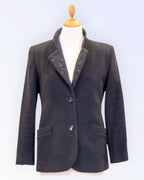 Navy blue wool jacket