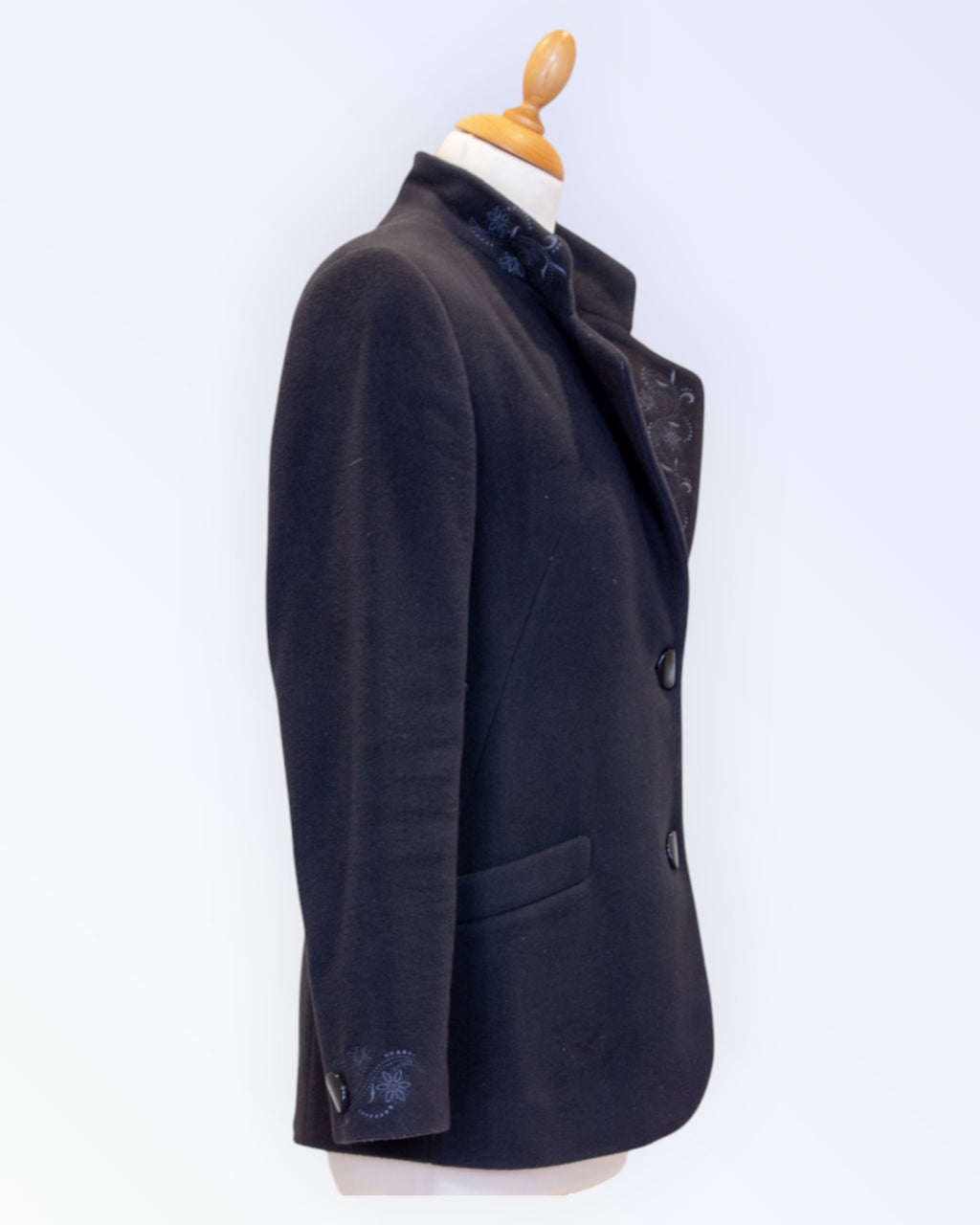 Navy blue wool jacket