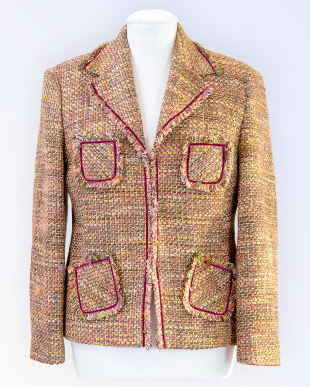 Leara Fashion multi-colored fabric jacket