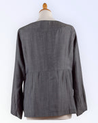 Micha löysä istuva harmaa kangastakki