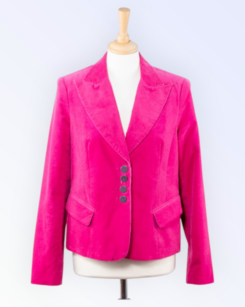 Raspberry Collection vaarikapunane velvetist bleiserjakk