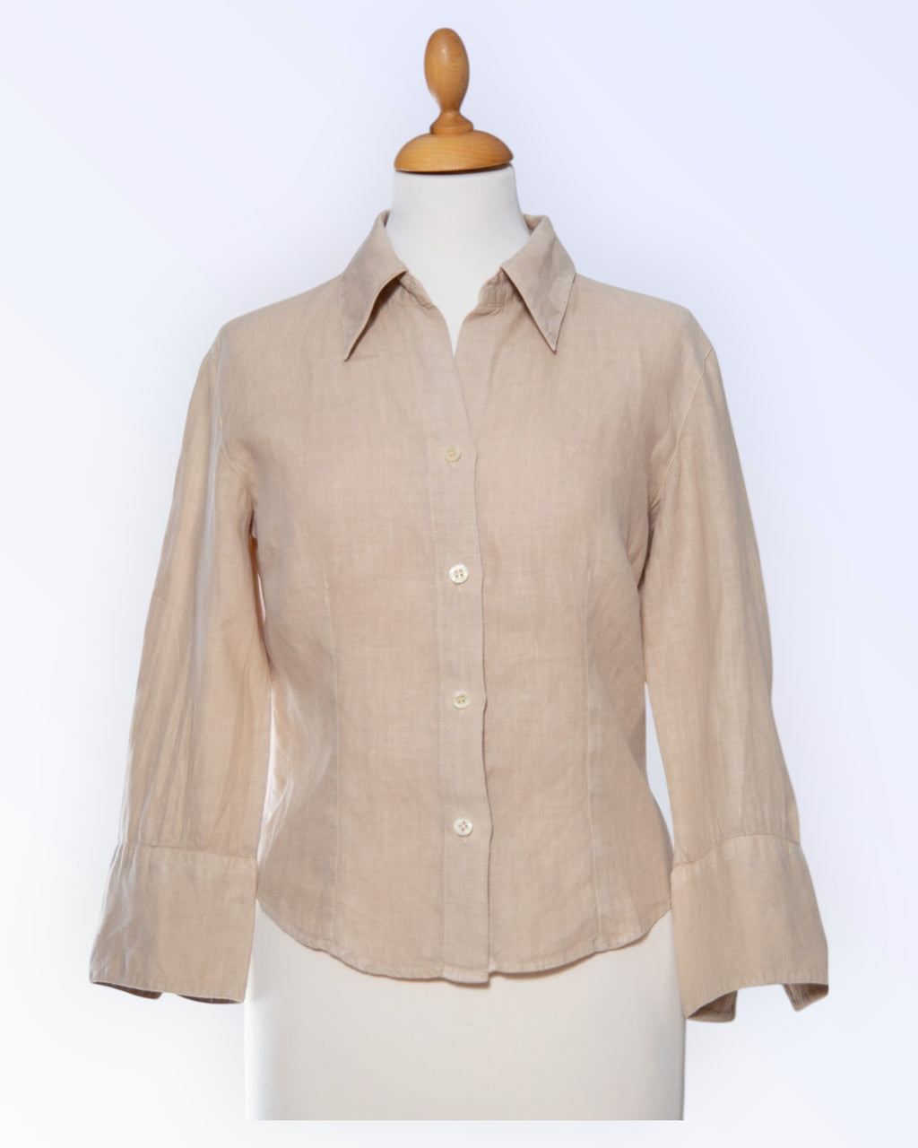 Trussardi Sport beige linen blouse