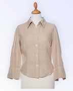 Trussardi Sport beige linen blouse