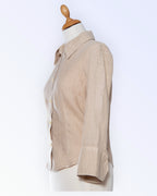 Trussardi Sport beige linen blouse