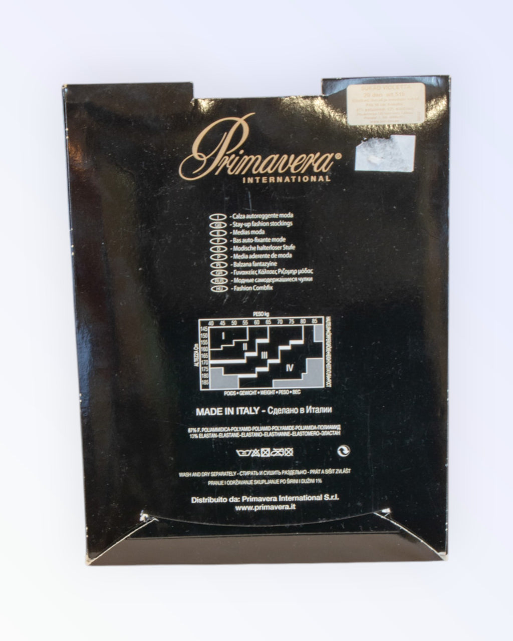 Primavera International lace-trimmed stockings