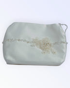 Natural white handbag for the bride