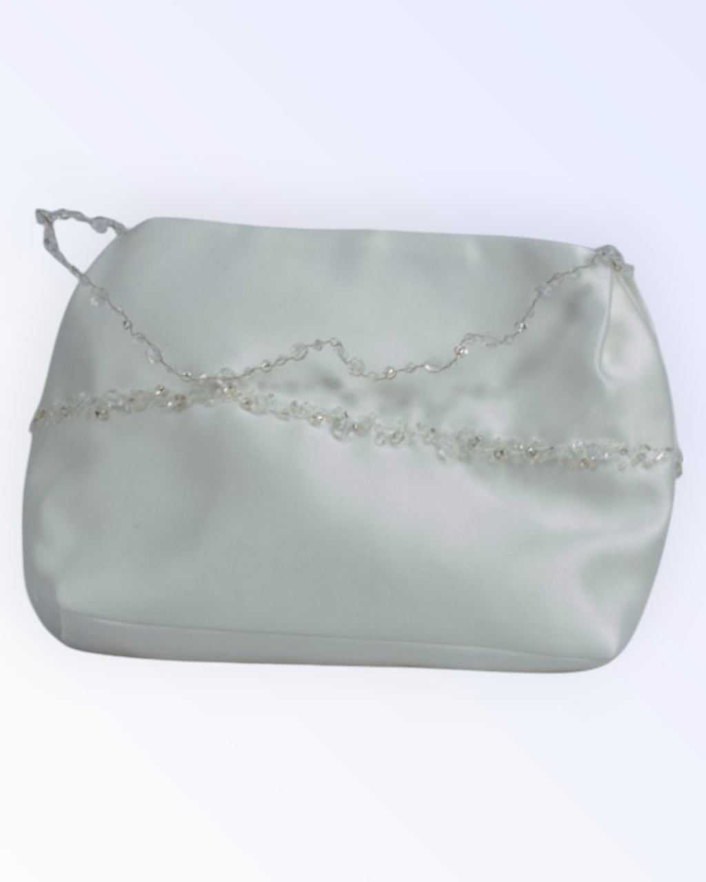 Natural white handbag for the bride