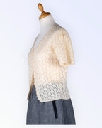 Kootud pitsist kardigan