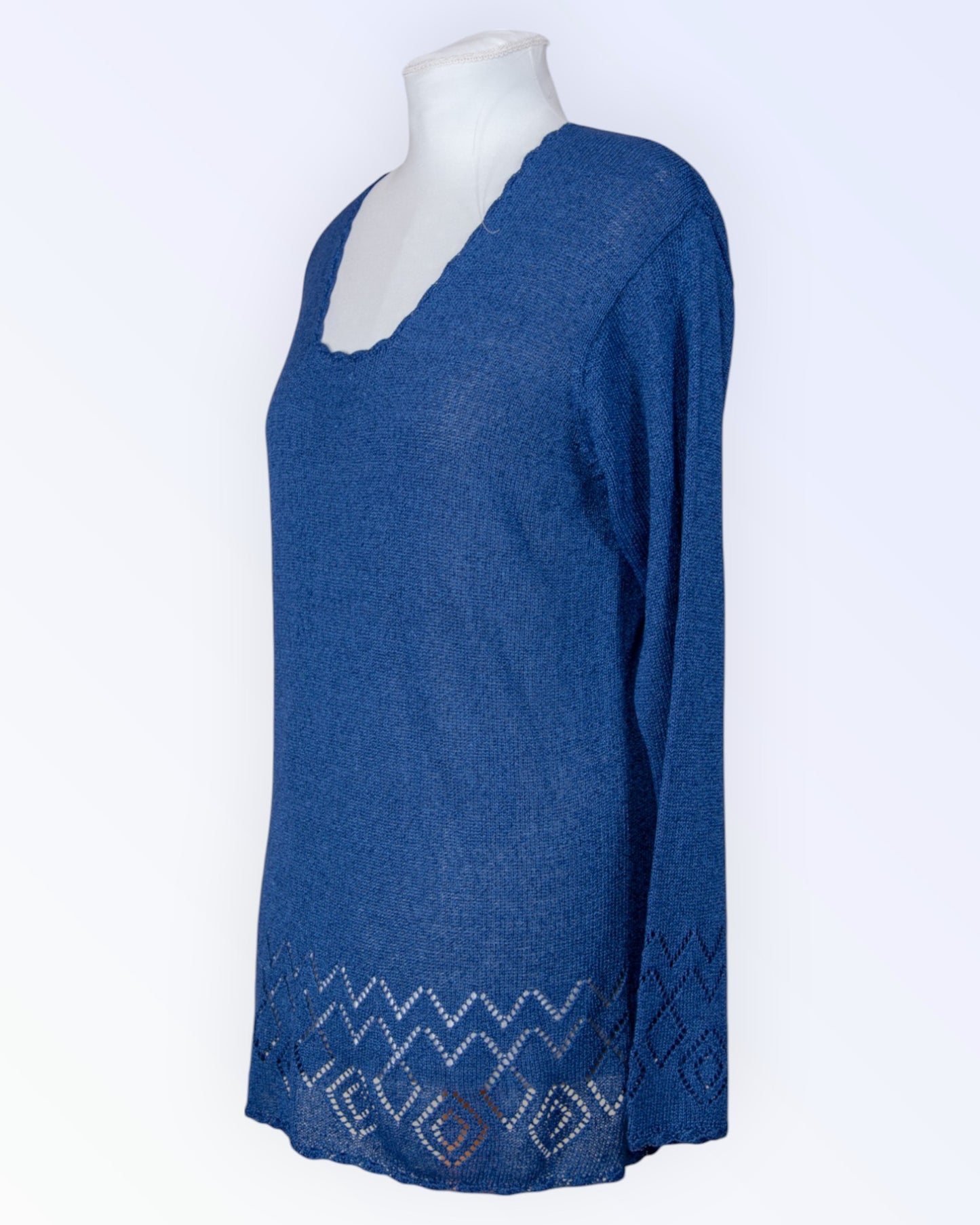 Arlene Collections blue knitted tunic