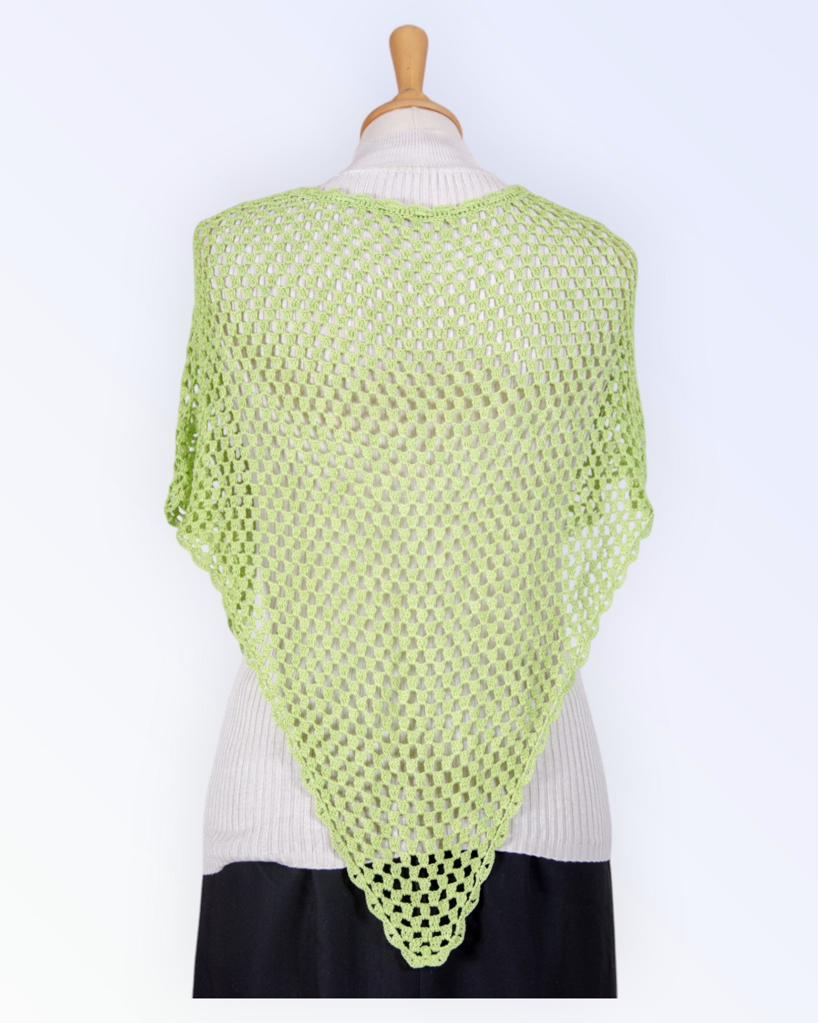 Vaaleanvihreä poncho