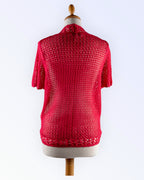 Raspberry lace cardigan