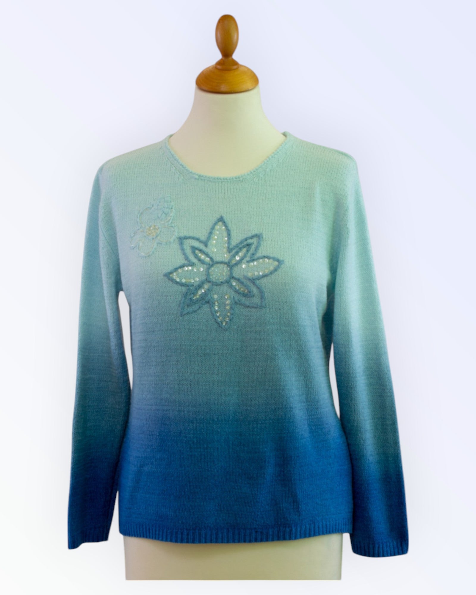 Joy vaaleansininen neulepusero