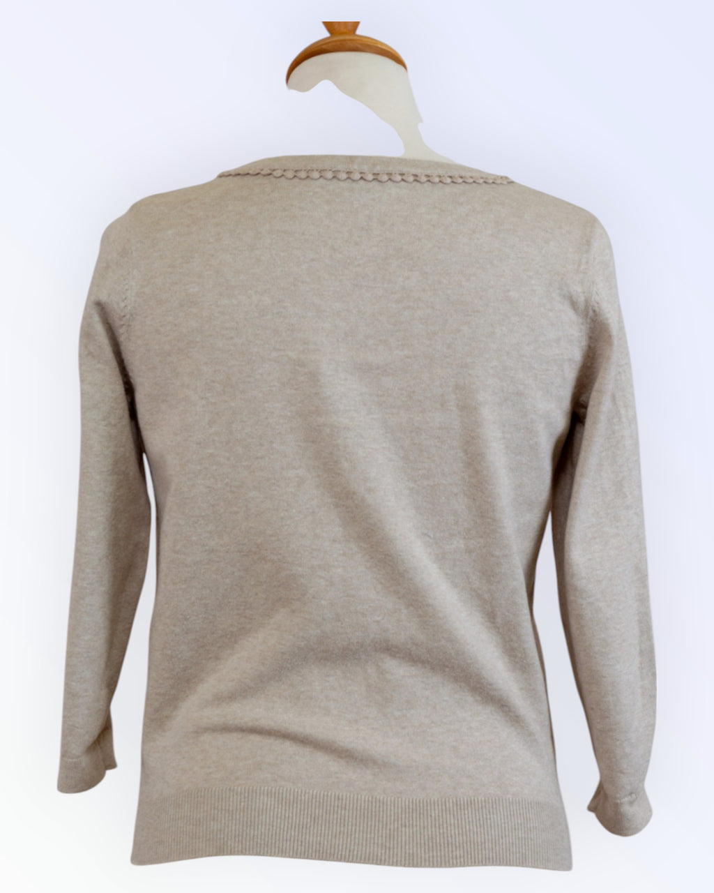 Laura Ashley beige neuletakki