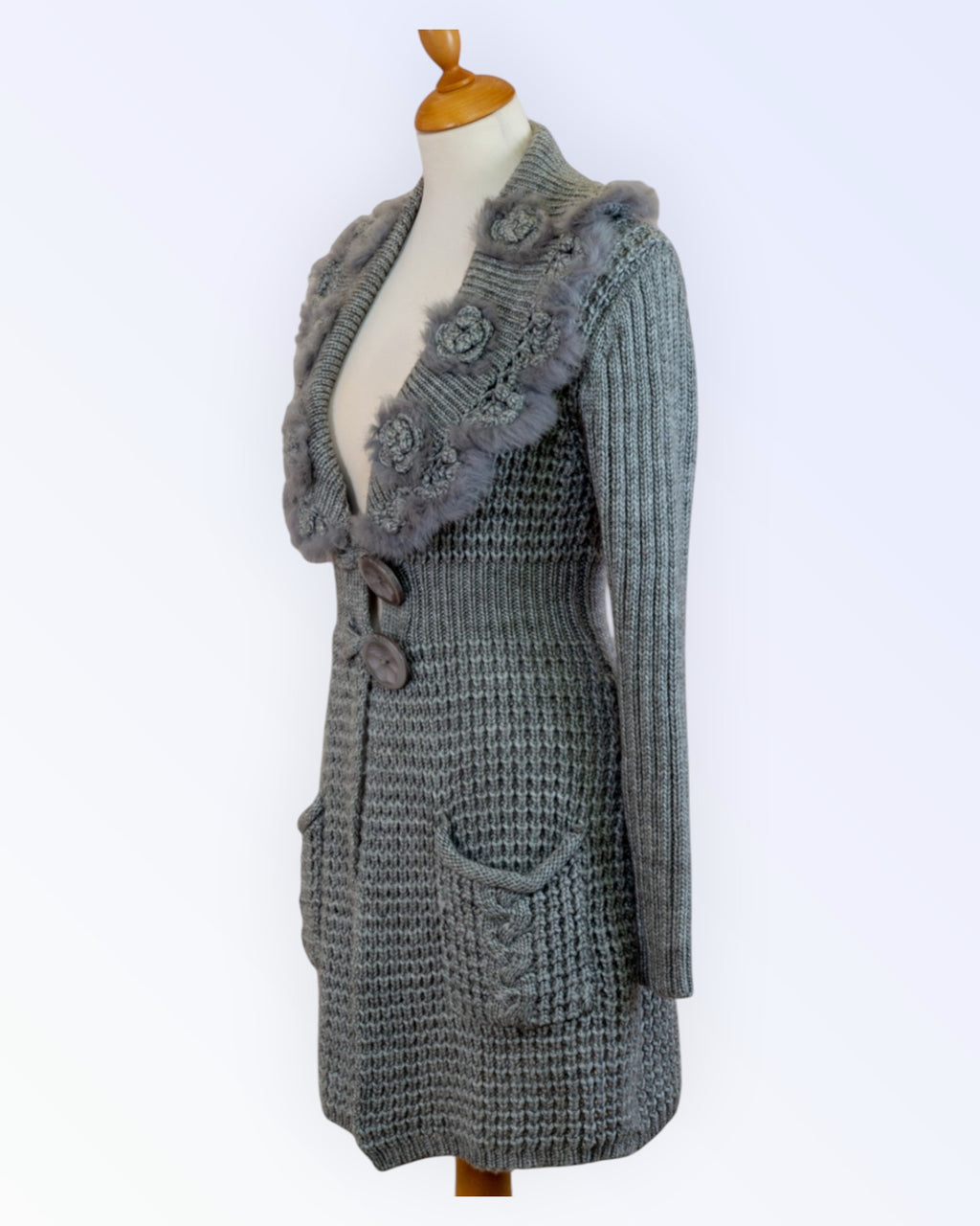 Belle Femme kootud kardigan